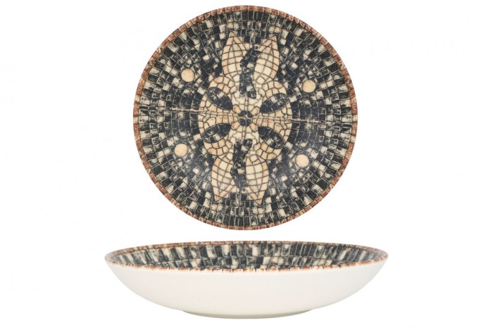 Bonna Farfurie ad&acirc;ncă - Mesopotamia - Porţelan - 23 cm (1000cc) - set de 6