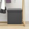 Gossi taburet de depozitare pliabil, gri, pvc