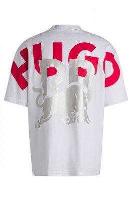 Visa Cash App RB tricou de bărbați Hugo oversize white F1 Team 2024 - XL foto