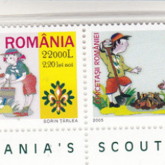 ROMANIA 2005 LP 1686 CERCETASII ROMANIEI SERIE MNH