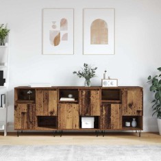 vidaXL Bufeturi 3 pcs Lemn vechi 180 x 35 x 70 cm Lemn compozit
