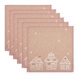 Cumpara ieftin Set 6 servetele masa bumbac Turta Dulce 40x40 cm