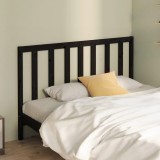 VidaXL Tăblie de pat, negru, 166x4x100 cm, lemn masiv de pin
