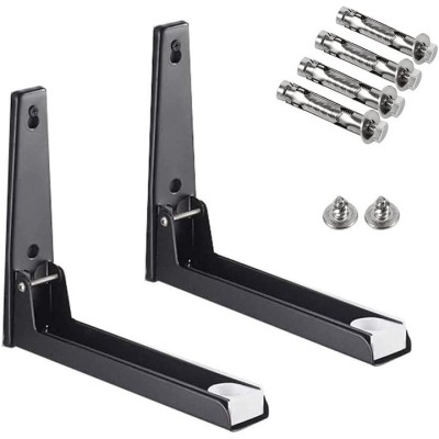 Suport pentru cuptor microunde, Starlight, Inox, Negru, 2 buc foto