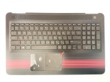 Carcasa superioara cu tastatura palmrest Laptop, HP, 15-AW, 15Z-AW, TPN-Q175, 856040-001, TFQ37G34TP103, EAG3400403, iluminata, neagra, layout US
