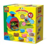 Cumpara ieftin Ferma de jucarie cu sunete, forme de animale si plastilina, SES Creative