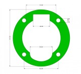 Garnitura cap compresor piston 95mm median SPC0105