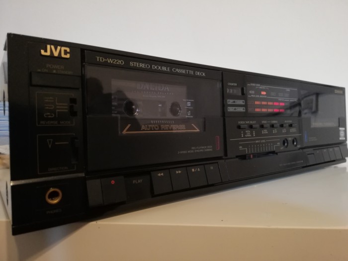 Stereo Casette Deck JVC model TS-W220 - Impecabil/Vintage/made in Japan