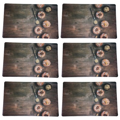 Set suport farfurie pentru servirea mesei, model Pufo Muffins, 6 bucati foto