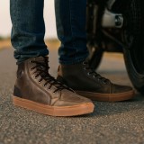 Ghete moto W-TEC Fred din piele naturala, stil urban high-top