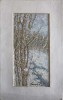 Tablou Pictura Ulei Peisaj Iarna Tamara Motiu 25x38cm