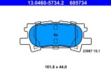 ATE 13.0460-5734.2 set placute frana disc