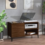 VidaXL Dulap pentru discuri stejar maro, 84,5x38x48 cm, lemn prelucrat