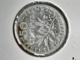 50 centimes 1907 - argint -FRANTA, Europa