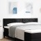 Tăblie cap Pe perete Geometric Manual Negru 180 cm Catifea