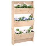 VidaXL Jardinieră de perete cu 3 niveluri 60x18,5x110 cm lemn pin