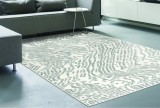 Cumpara ieftin Covor Model Sofia 41009-1166, Marime 120 x 200 cm, Alb, Gri, Inaltime Fir 10 mm, Antialergic, Polipropilena, Living, Dormitor, Sufragerie, Birou
