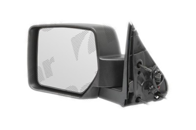 Oglinda exterioara Jeep Cherokee (Kk), 09.2007-12.2013, Jeep Liberty (Kk), 09.2007-12.2013 , partea Dreapta, culoare sticla crom, cu carcasa neagra, foto