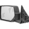 Oglinda exterioara Jeep Cherokee (Kk), 09.2007-12.2013, Jeep Liberty (Kk), 09.2007-12.2013 , partea Dreapta, culoare sticla crom, cu carcasa neagra,