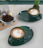 Set cesti de cafea, Keramika, 275KRM1496, Ceramica, Verde