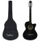vidaXL Set chitară acustică cu egalizator, 12 piese, 6 corzi, negru