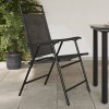 VidaXL Scaune pliante de grădină, 8 buc., gri melange, oțel/textilene 3157294