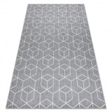 Covor sisal Flat 48655/637 Cuburi 3D, 120x170 cm