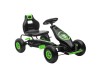 Go Kart cu Pedale Verde Lean G18, 121x61x63cm, Max 50kg, Fr&acirc;nă M&acirc;nă, Kart Copii, Jucărie Grădină