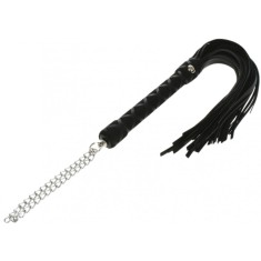 Bici Glam, Piele Ecologica cu Lant, Negru 40 cm