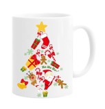 Cana alba personalizata &quot;Ho Ho Ho&quot;, INOVATIX&reg;. 330ml
