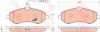 Set placute frana,frana disc PEUGEOT EXPERT platou / sasiu (2007 - 2016) TRW GDB1719