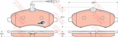 Set placute frana,frana disc PEUGEOT EXPERT Tepee (VF3V) (2007 - 2016) TRW GDB1719 foto