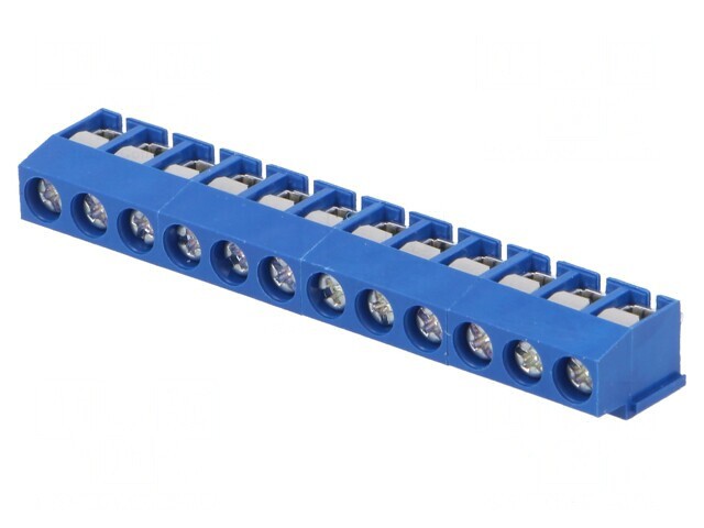 Regletă de Conexiuni PCB &icirc;n Unghi 90&deg; 5mm 12 Piste 2,5mm&sup2;