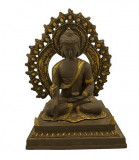 Sculptura de dimensiuni impresionante din bronz masiv reprezent&acirc;nd Buddha