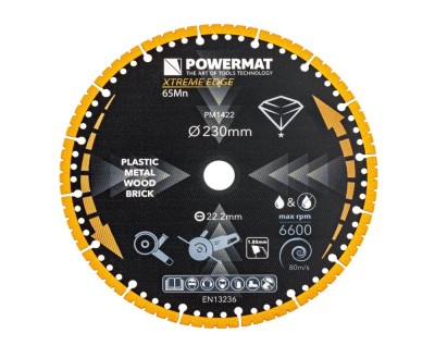 Disc diamantat universal PM-TDCS-2301T, 230 mm, Powermat PM1422 foto