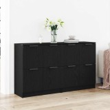 Cumpara ieftin Bufet 2 buc. Stejar Negru 60 x 30 x 70 cm Lemn prelucrat