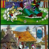 ROMANIA 1985 1986 WALT DISNEY I , 2 COLITE MNH + SERIE COMPLETA NESTAMPILATA