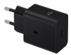 &Icirc;ncărcător Rețea Super Fast Charging Samsung, Fără Cablu, USB-C, 45W, Negru, Blister EP-T4511NBEGEU