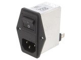 Conector Alimentare AC Soclu Tată 4A 250VAC C14
