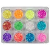 Kit nail art - sclipici 12x5g