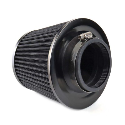 Filtru de aer conic negru cu 3 adaptoare foto