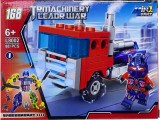 Set Constructie Camion Transformabil Robot Optimus Prime 88 Piese Rosu L8002-1