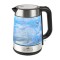 Cana fierbator Eta Crystela, 2200 W, 1.7 l, sticla, iluminare LED albastra