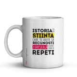 Cana alba personalizata pentru profesoara de istorie, INOVATIX&reg;. 330ml, Oem