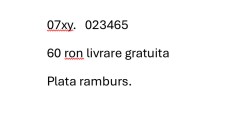 Cartela numar usor foto