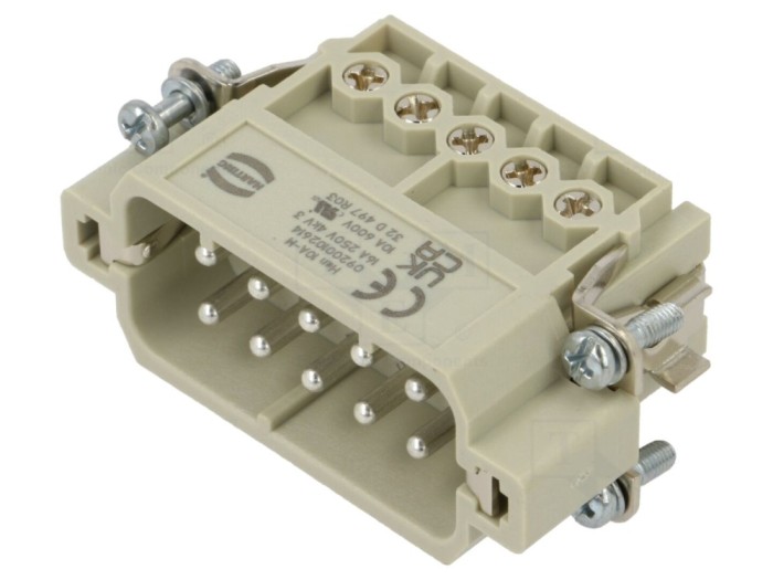 Conector HDC tată 16A 10+PE