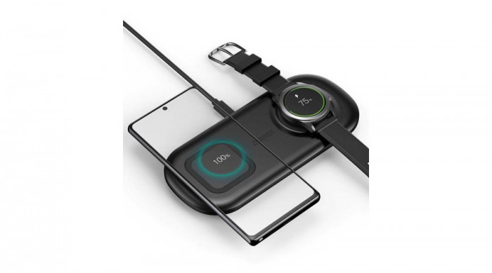 Choetech T570 2in1 Dual Wireless Charger Samsung Watch Charger 10W
