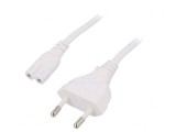 Cablu Alb 1.8m CEE 7/16 la IEC C7 2.5A 250V, Logilink