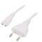 Cablu Alb 1.8m CEE 7/16 la IEC C7 2.5A 250V