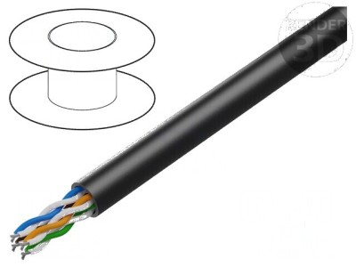 Cablu Ethernet industrial U/UTP 4x2x24AWG exterior 5e foto